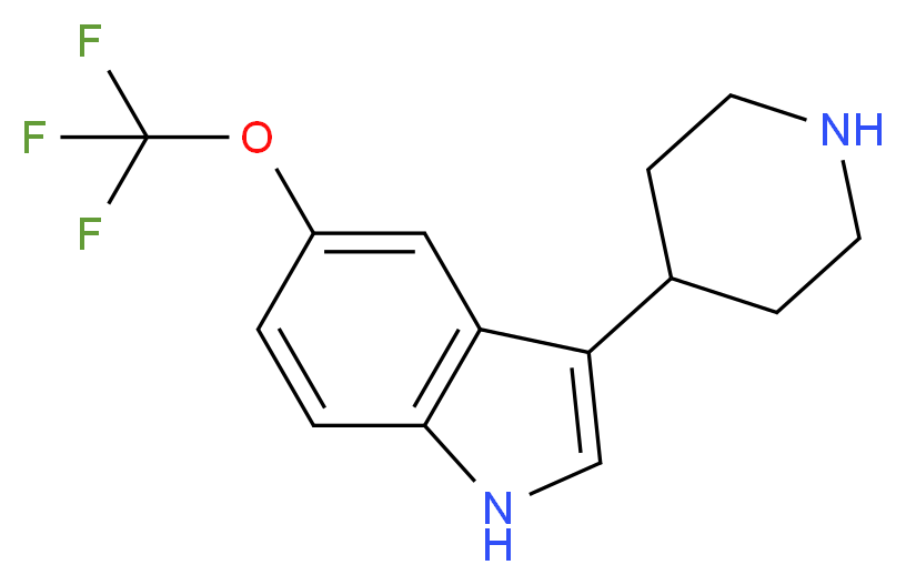 3-(Piperidin-4-yl)-5-(trifluoromethoxy)-1H-indole_分子结构_CAS_959236-40-9)