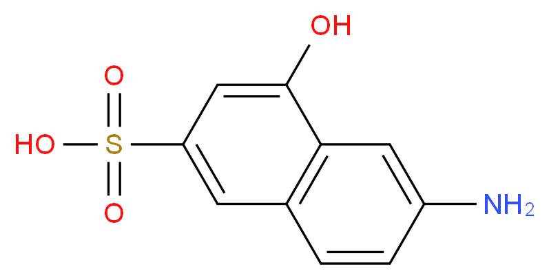 6-amino-4-hydroxynaphthalene-2-sulfonic acid_分子结构_CAS_90-51-7