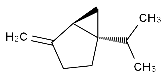 (1R,5R)-4-methylidene-1-(propan-2-yl)bicyclo[3.1.0]hexane_分子结构_CAS_2009-00-9