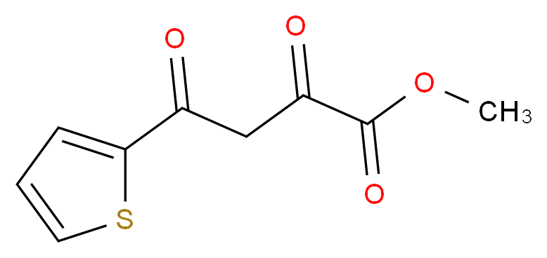 methyl 2,4-dioxo-4-(thiophen-2-yl)butanoate_分子结构_CAS_57409-51-5