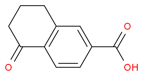 5-Oxo-5,6,7,8-tetrahydronaphthalene-2-carboxylic acid_分子结构_CAS_3470-46-0)