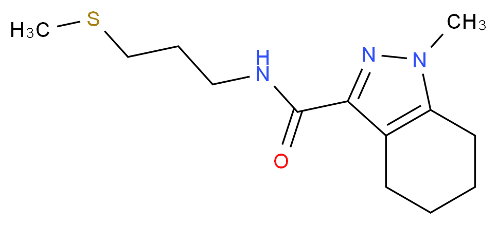 1-methyl-N-[3-(methylthio)propyl]-4,5,6,7-tetrahydro-1H-indazole-3-carboxamide_分子结构_CAS_)