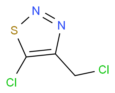 5-Chloro-4-(chloromethyl)-1,2,3-thiadiazole_分子结构_CAS_88127-85-9)