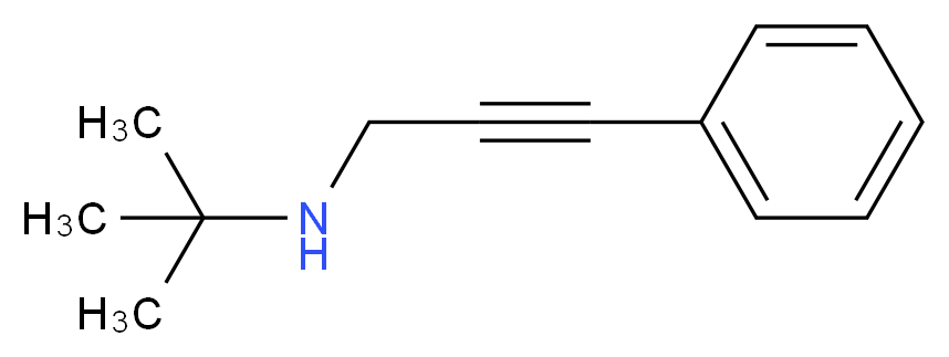 tert-butyl(3-phenylprop-2-yn-1-yl)amine_分子结构_CAS_73402-80-9