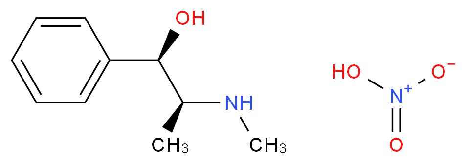 (1R,2S)-(-)-硝酸麻黄碱_分子结构_CAS_81012-98-8)