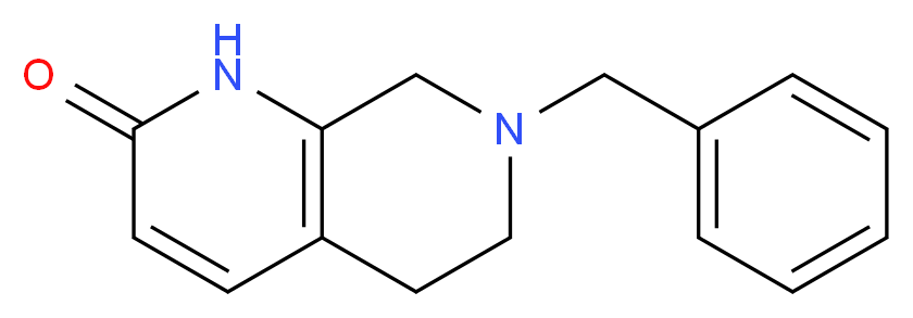 7-benzyl-1,2,5,6,7,8-hexahydro-1,7-naphthyridin-2-one_分子结构_CAS_869640-41-5