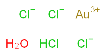 水合四氯金酸_分子结构_CAS_27988-77-8)