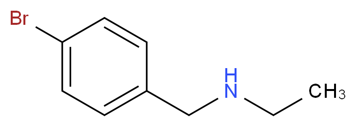 [(4-bromophenyl)methyl](ethyl)amine_分子结构_CAS_856795-95-4