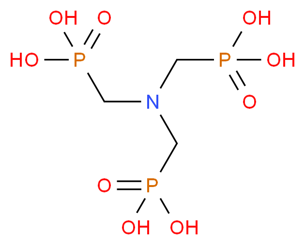 {[bis(phosphonomethyl)amino]methyl}phosphonic acid_分子结构_CAS_6419-19-8