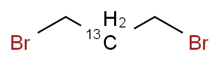 1,3-dibromo(2-<sup>1</sup><sup>3</sup>C)propane_分子结构_CAS_286013-06-7