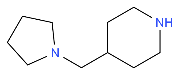 4-(Pyrrolidin-1-ylmethyl)piperidine_分子结构_CAS_683772-11-4)