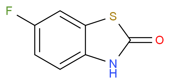 6-fluoro-2,3-dihydro-1,3-benzothiazol-2-one_分子结构_CAS_63754-96-1