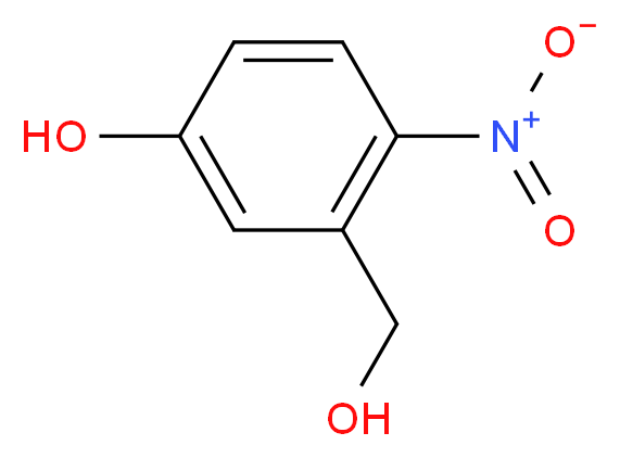 5-羟基-2-硝基苯甲醇_分子结构_CAS_60463-12-9)