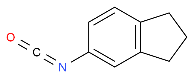 5-isocyanato-2,3-dihydro-1H-indene_分子结构_CAS_120912-37-0