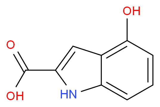 4-hydroxy-1H-indole-2-carboxylic acid_分子结构_CAS_80129-52-8)