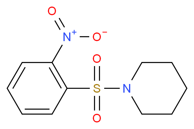 1-(2-nitrobenzenesulfonyl)piperidine_分子结构_CAS_314283-05-1