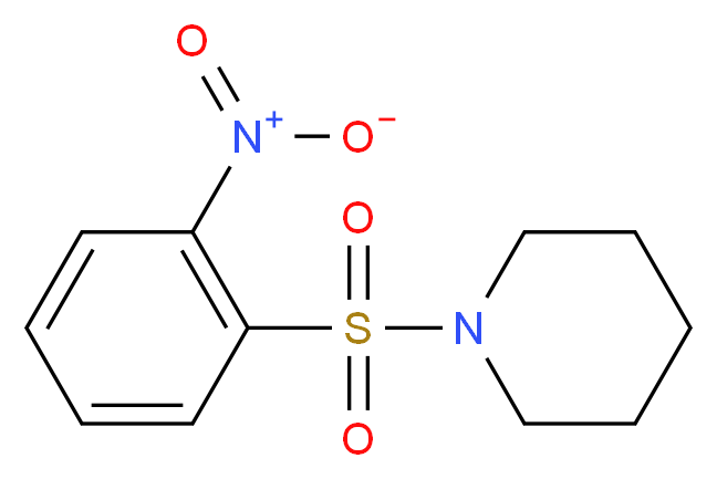 1-((2-Nitrophenyl)sulfonyl)piperidine_分子结构_CAS_314283-05-1)