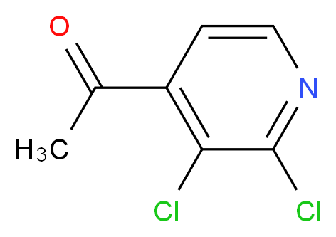 1-(2,3-dichloropyridin-4-yl)ethanone_分子结构_CAS_1196157-52-4)