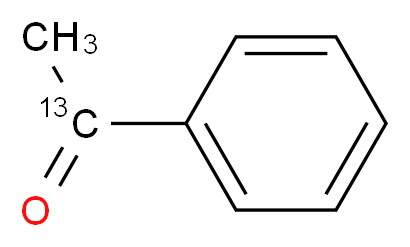 1-phenyl(1-<sup>1</sup><sup>3</sup>C)ethan-1-one_分子结构_CAS_10383-88-7