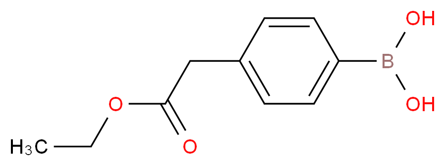 (4-(2-Ethoxy-2-oxoethyl)phenyl)boronic acid_分子结构_CAS_92243-74-8)