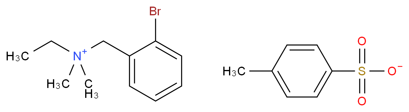 N-(2-Bromobenzyl)-N,N-dimethylethanaminium 4-methylbenzenesulfonate_分子结构_CAS_61-75-6)