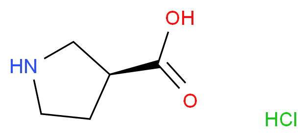 (3S)-pyrrolidine-3-carboxylic acid hydrochloride_分子结构_CAS_72580-54-2