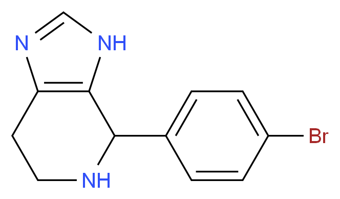 4-(4-bromophenyl)-3H,4H,5H,6H,7H-imidazo[4,5-c]pyridine_分子结构_CAS_7271-11-6