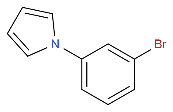 1-(3-bromophenyl)-1H-pyrrole_分子结构_CAS_107302-22-7