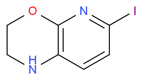 6-Iodo-2,3-dihydro-1H-pyrido[2,3-b][1,4]oxazine_分子结构_CAS_)