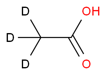 (<sup>2</sup>H<sub>3</sub>)acetic acid_分子结构_CAS_1112-02-3