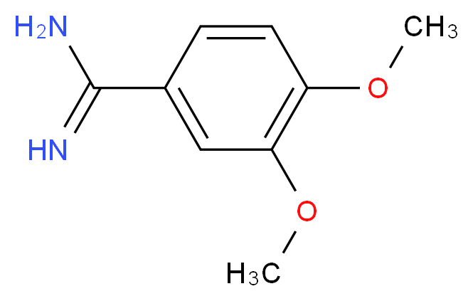 3,4-dimethoxybenzene-1-carboximidamide_分子结构_CAS_69783-31-9