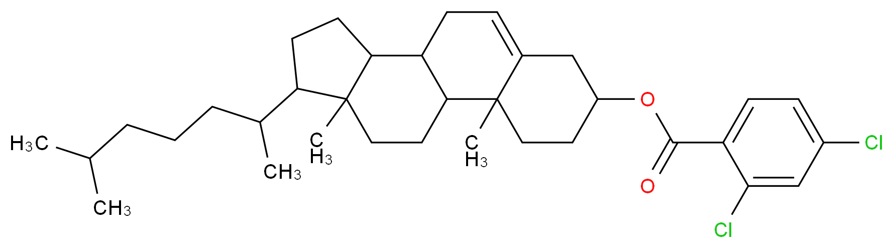 CHOLESTERYL 2,4-DICLOROBENZOATE_分子结构_CAS_32832-01-2)