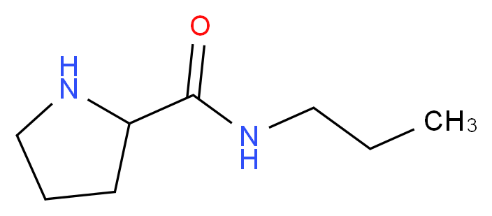 N-propylpyrrolidine-2-carboxamide_分子结构_CAS_84899-61-6
