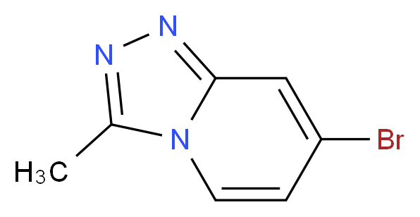 7-bromo-3-methyl-[1,2,4]triazolo[4,3-a]pyridine_分子结构_CAS_1190927-76-4