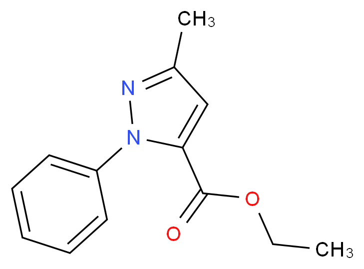 Ethyl 3-methyl-1-phenylpyrazole-5-carboxylate_分子结构_CAS_81153-63-1)