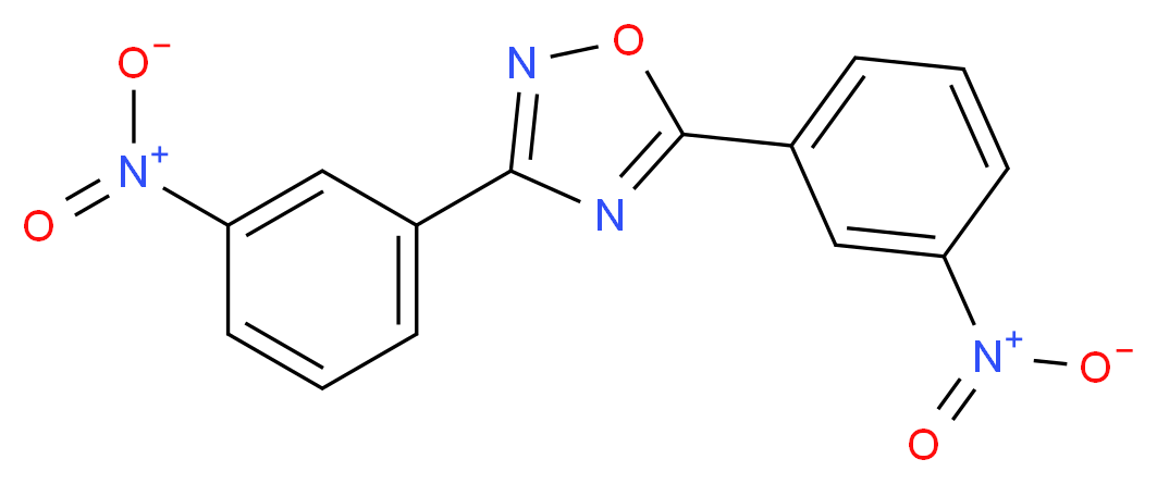 3,5-Bis(3-nitrophenyl)-1,2,4-oxadiazole_分子结构_CAS_74229-71-3)