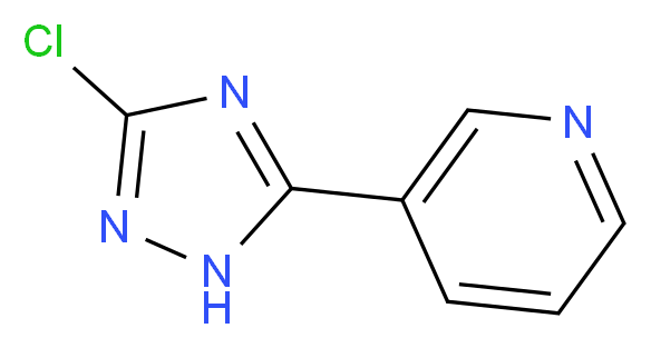 3-(3-chloro-1H-1,2,4-triazol-5-yl)pyridine_分子结构_CAS_)