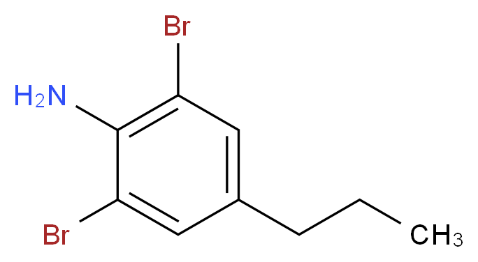 2,6-二溴-4-正-丙基苯胺_分子结构_CAS_10546-64-2)