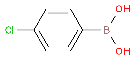 (4-chlorophenyl)boronic acid_分子结构_CAS_1679-18-1