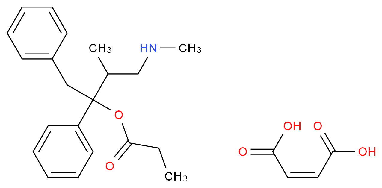 D-去甲丙氧芬 马来酸盐_分子结构_CAS_38910-73-5)