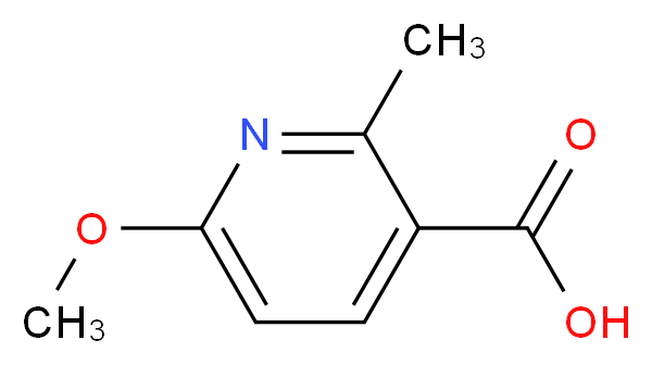 6-Methoxy-2-methylnicotinic acid_分子结构_CAS_)