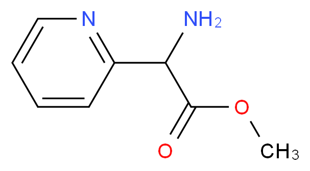 Methyl 2-amino-2-(pyridin-2-yl)acetate_分子结构_CAS_154410-83-0)