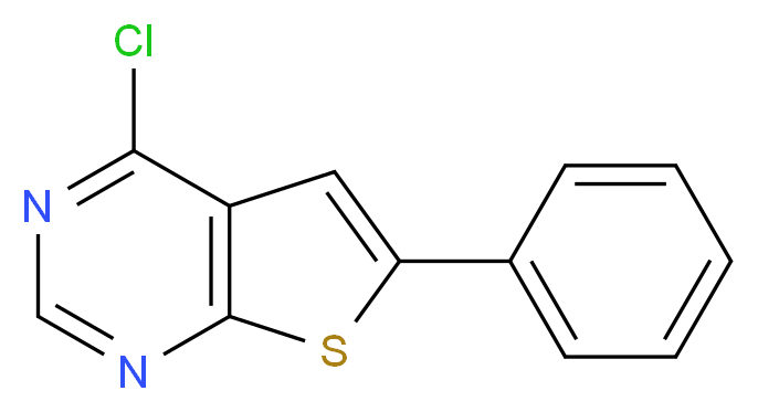 4-chloro-6-phenylthieno[2,3-d]pyrimidine_分子结构_CAS_35970-79-7)