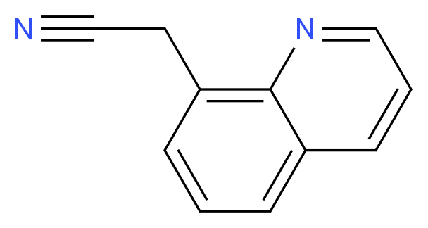 2-(quinolin-8-yl)acetonitrile_分子结构_CAS_66819-06-5