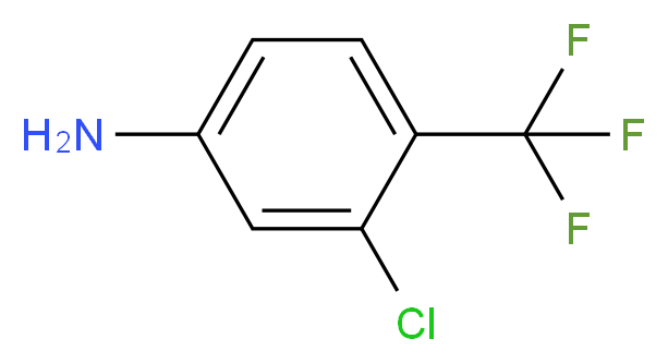 3-chloro-4-(trifluoromethyl)aniline_分子结构_CAS_445-13-6