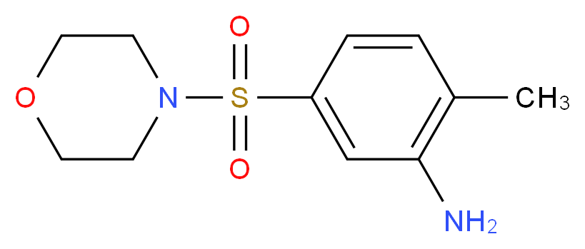 2-methyl-5-(morpholine-4-sulfonyl)aniline_分子结构_CAS_21447-56-3