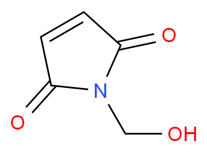 1-(hydroxymethyl)-2,5-dihydro-1H-pyrrole-2,5-dione_分子结构_CAS_5063-96-7