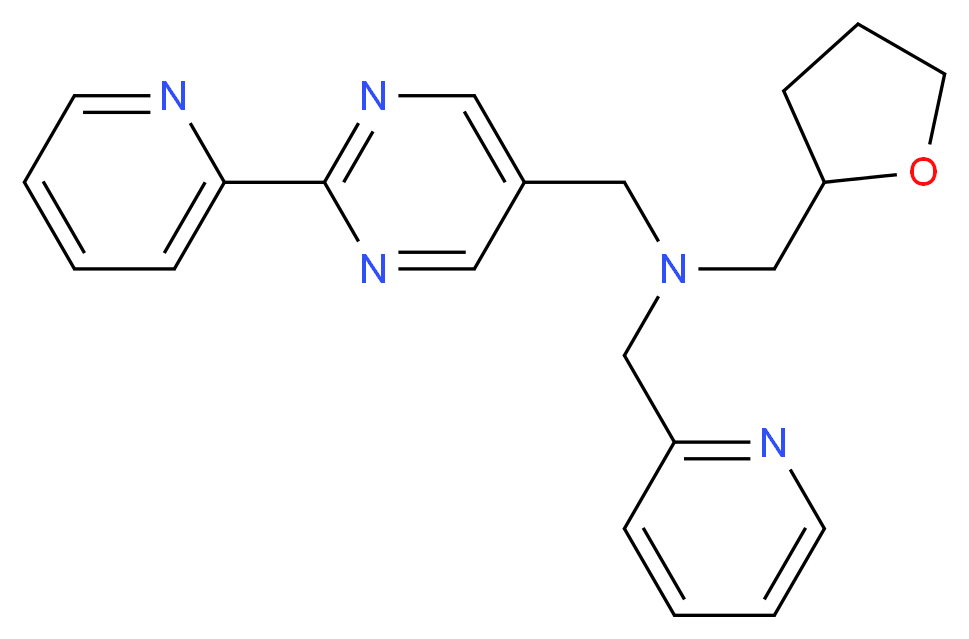 (pyridin-2-ylmethyl)[(2-pyridin-2-ylpyrimidin-5-yl)methyl](tetrahydrofuran-2-ylmethyl)amine_分子结构_CAS_)