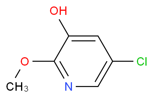 5-chloro-2-methoxypyridin-3-ol_分子结构_CAS_1261365-86-9