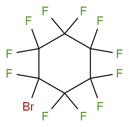 1-bromo-1,2,2,3,3,4,4,5,5,6,6-undecafluorocyclohexane_分子结构_CAS_336-13-0